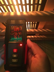EMF FAR sauna measurement